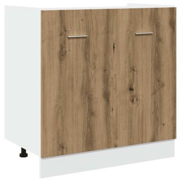 vidaXL 11 τεμαχίων σετ ντουλαπιών κουζίνας Artisan Oak Engineered Wood