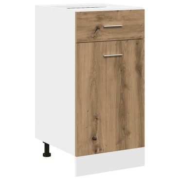 vidaXL 11 τεμαχίων σετ ντουλαπιών κουζίνας Artisan Oak Engineered Wood