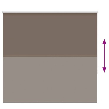 vidaXL Ρολέρ Μπλακάουτ Coffee 145x130 εκ. Πλάτος υφάσματος 141,6εκ.