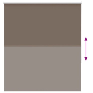 vidaXL Ρολέρ Μπλακάουτ Coffee 120x130 εκ. Πλάτος υφάσματος 116,6 εκ.