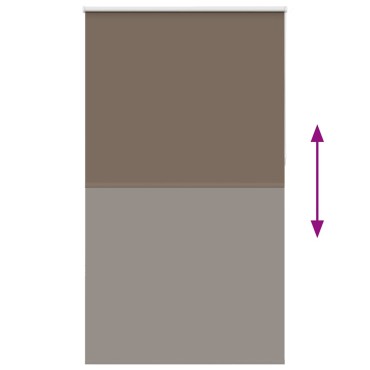 vidaXL Ρολέρ Μπλακάουτ Coffee 120x230 εκ. Πλάτος υφάσματος 116,6 εκ.