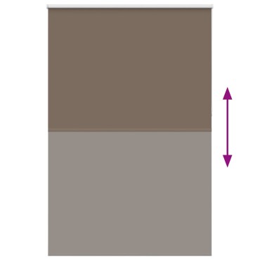 vidaXL Ρολέρ Μπλακάουτ Coffee 165x210 εκ. Πλάτος υφάσματος 161,6εκ.