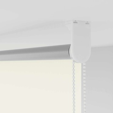 vidaXL Ρολέρ Μπλακάουτ Υπόλευκη 135x175 εκ. Πλάτος υφάσματος 131,6εκ.