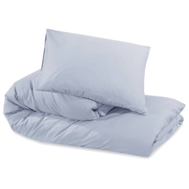 vidaXL Σετ Παπλωματοθήκης Γκρι 260 x 220 εκ. Βαμβακερό