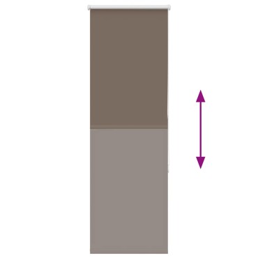 vidaXL Ρολέρ Μπλακάουτ Coffee 60x150 εκ. Πλάτος υφάσματος 55,7 εκ.