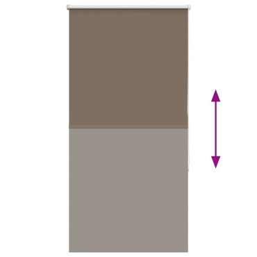 vidaXL Ρολέρ Μπλακάουτ Coffee 75x130 εκ. Πλάτος υφάσματος 70,7 εκ.