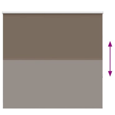 vidaXL Ρολέρ Μπλακάουτ Coffee 165x150 εκ. Πλάτος υφάσματος 161,6εκ.