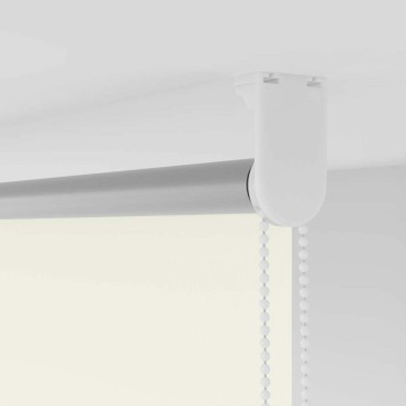 vidaXL Ρολέρ Μπλακάουτ Υπόλευκη 125x130 εκ. Πλάτος υφάσματος 121,6 εκ.