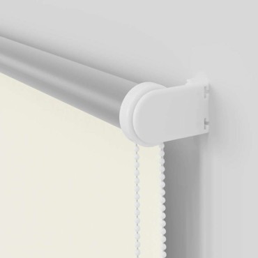 vidaXL Ρολέρ Μπλακάουτ Υπόλευκη 145x130 εκ. Πλάτος υφάσματος 141,6εκ.