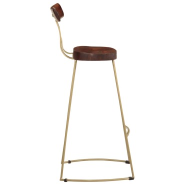 vidaXL Σκαμπό Μπαρ 2 τεμ. 49x43x103cm από Μασίφ Ξύλο Μάνγκο