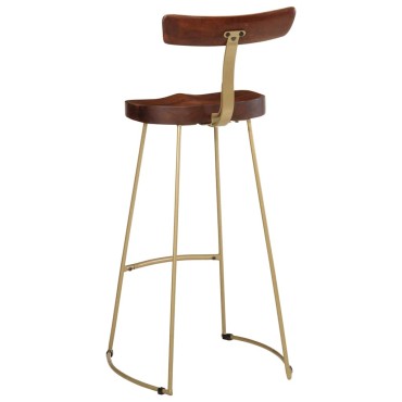 vidaXL Σκαμπό Μπαρ 2 τεμ. 49x43x103cm από Μασίφ Ξύλο Μάνγκο