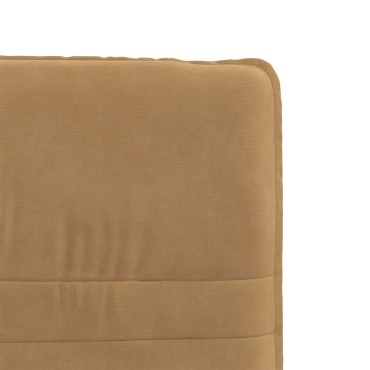 vidaXL Καρέκλα Τραπεζαρίας Καφέ Βελούδινη 44x50x(74-84) cm 1 τεμ.