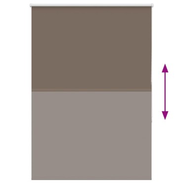 vidaXL Ρολέρ Μπλακάουτ Coffee 100x130 εκ. Πλάτος υφάσματος 95,7 εκ.