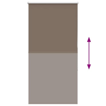 vidaXL Ρολέρ Μπλακάουτ Coffee 65x150 εκ. Πλάτος υφάσματος 60,7 εκ.