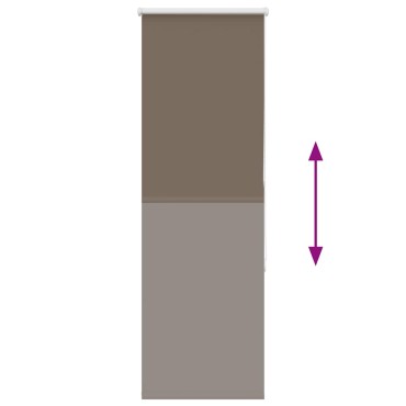 vidaXL Ρολέρ Μπλακάουτ Coffee 60x130 εκ. Πλάτος υφάσματος 55,7 εκ.
