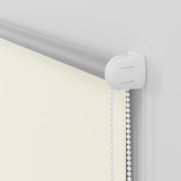 vidaXL Ρολέρ Μπλακάουτ Υπόλευκη 55x130 εκ. Πλάτος υφάσματος 50,7 εκ.