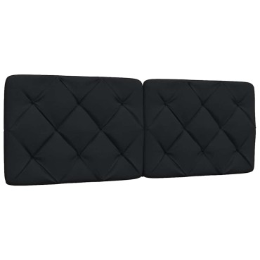 vidaXL Κρεβάτι με Στρώμα Μαύρο 140 x 190 εκ. Υφασμάτινο