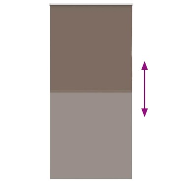 vidaXL Ρολέρ Μπλακάουτ Coffee 100x230 εκ. Πλάτος υφάσματος 95,7 εκ.