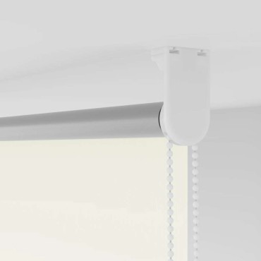 vidaXL Ρολέρ Μπλακάουτ Υπόλευκη 130x150 εκ. Πλάτος υφάσματος 126,6εκ.