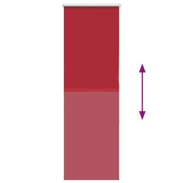 vidaXL Ρολέρ Μπλακάουτ Κόκκινη 60x150 εκ. Πλάτος υφάσματος 55,7 εκ.