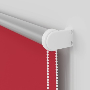 vidaXL Ρολέρ Μπλακάουτ Κόκκινη 135x150 εκ. Πλάτος υφάσματος 131,6εκ.