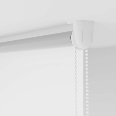 vidaXL Ρολέρ Μπλακάουτ Λευκό 155x150 εκ. Πλάτος υφάσματος 151,6εκ.