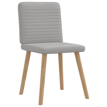 vidaXL Καρέκλες τραπεζαρίας 4 τεμ. Cloud Grey Fabric 45x54x86 cm