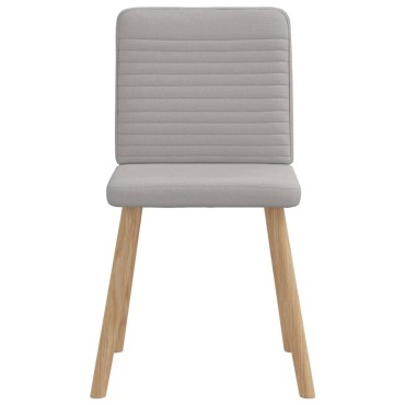 vidaXL Καρέκλες τραπεζαρίας 4 τεμ. Cloud Grey Fabric 45x54x86 cm