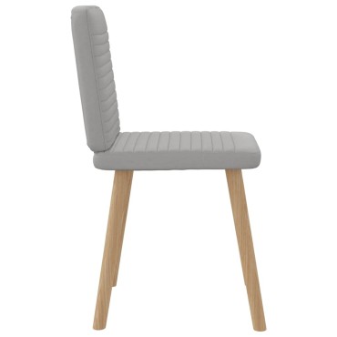 vidaXL Καρέκλες τραπεζαρίας 4 τεμ. Cloud Grey Fabric 45x54x86 cm