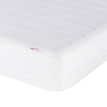 vidaXL Κρεβάτι με Στρώμα Σκούρο Γκρι 90x190 εκ. Υφασμάτινο