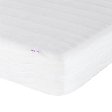 vidaXL Κρεβάτι με Στρώμα Taupe 100 x 200 εκ. Υφασμάτινο