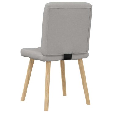 vidaXL Καρέκλες τραπεζαρίας 4 τεμ. Cloud Grey Fabric 45x54x86 cm