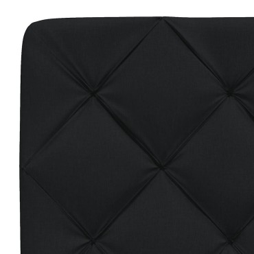 vidaXL Κρεβάτι Μαύρο 180x200 εκ. Υφασμάτινο