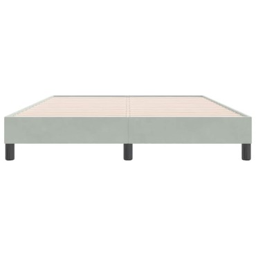 vidaXL Κρεβάτι Boxspring χωρίς Στρώμα Ανοιχτό Γκρι 140x220 εκ.