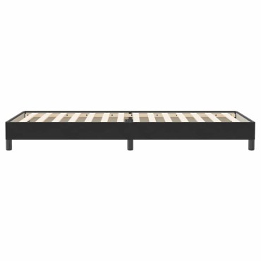 vidaXL Κρεβάτι Boxspring χωρίς Στρώμα Μαύρο 80x220 εκ. Βελούδινο