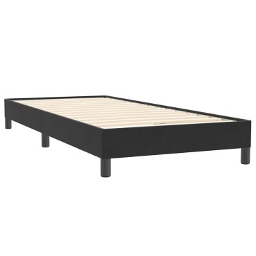 vidaXL Κρεβάτι Boxspring χωρίς Στρώμα Μαύρο 80x220 εκ. Βελούδινο