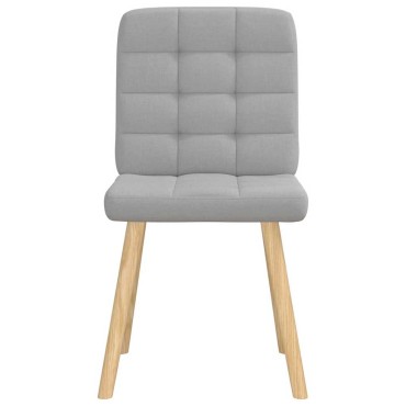 vidaXL Καρέκλες τραπεζαρίας 6 τεμ. Cloud Grey Fabric 45x54x86 cm