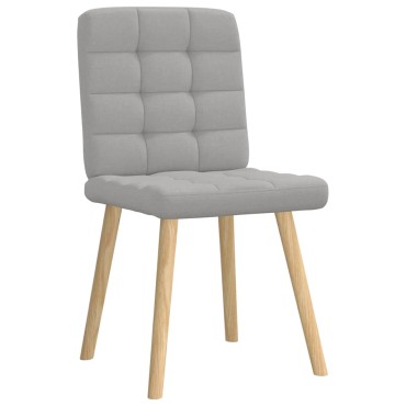 vidaXL Καρέκλες τραπεζαρίας 6 τεμ. Cloud Grey Fabric 45x54x86 cm