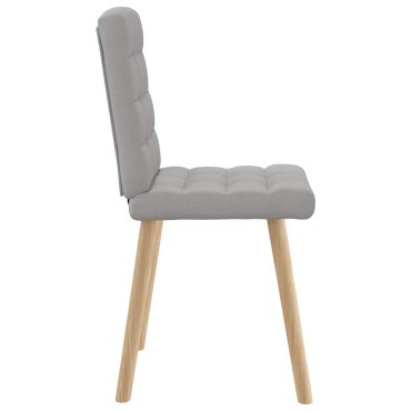 vidaXL Καρέκλες τραπεζαρίας 6 τεμ. Cloud Grey Fabric 45x54x86 cm