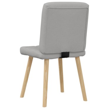 vidaXL Καρέκλες τραπεζαρίας 6 τεμ. Cloud Grey Fabric 45x54x86 cm