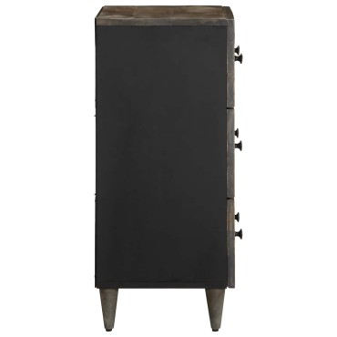 vidaXL Sideboards 2 τεμ. ανοιχτό γκρι 60x33,5x75cm μασίφ ξύλο Mango