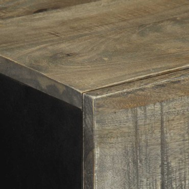 vidaXL Sideboards 2 τεμ. ανοιχτό γκρι 60x33,5x75cm μασίφ ξύλο Mango