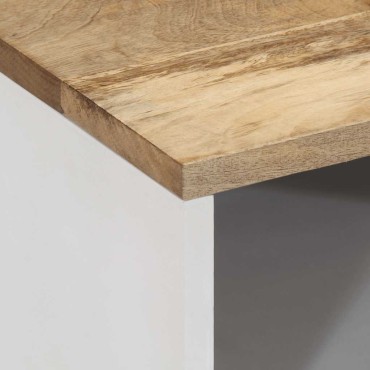 vidaXL Έπιπλο Τηλεόρασης 80x31,5x46cm από Μασίφ Ξύλο Μάνγκο 1 τεμ.