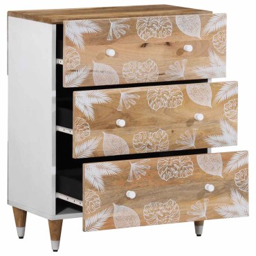 vidaXL Sideboards 2 τεμ. 60x33,5x75cm μασίφ ξύλο Mango
