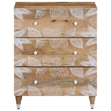 vidaXL Sideboards 2 τεμ. 60x33,5x75cm μασίφ ξύλο Mango