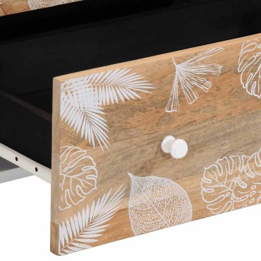 vidaXL Sideboards 2 τεμ. 60x33,5x75cm μασίφ ξύλο Mango