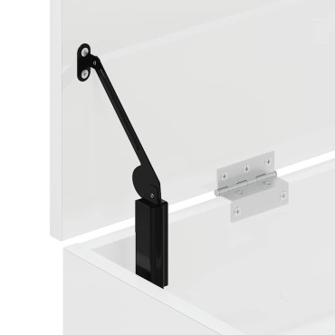 vidaXL Παπουτσοθήκη Γυαλιστερό Λευκό 102x30,5x45cm Επεξεργασμένο Ξύλο
