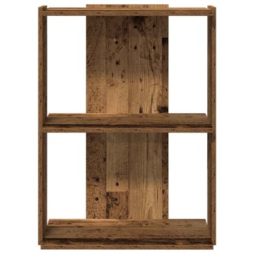 vidaXL Βιβλιοθήκη 3 επιπέδων Παλιό Ξύλο 60x30x80cm Ξύλινη κατασκευή 1 τεμ.