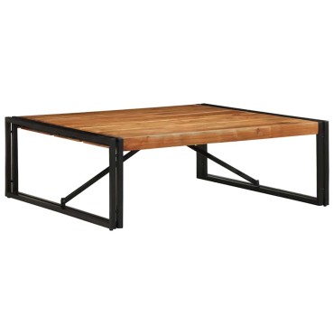 vidaXL Τραπεζάκι σαλονιού 100x100x35cm μασίφ ξύλο ακακίας 1 τεμ.