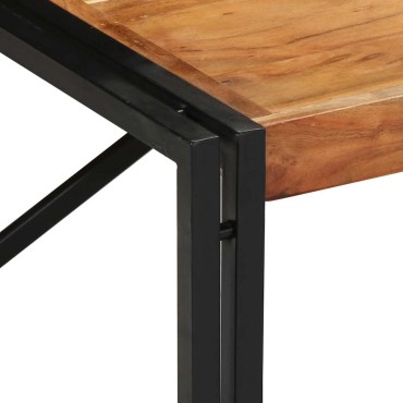 vidaXL Τραπεζάκι σαλονιού 100x100x35cm μασίφ ξύλο ακακίας 1 τεμ.